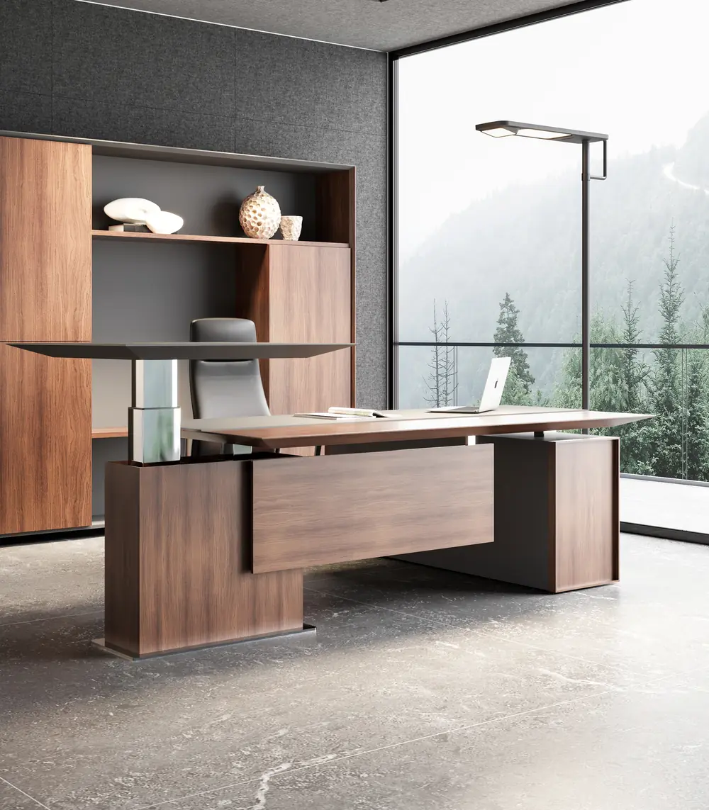 Capri-T desk seen from a second angle