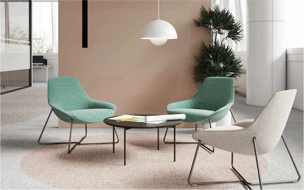 Lutie armchair in a finished space