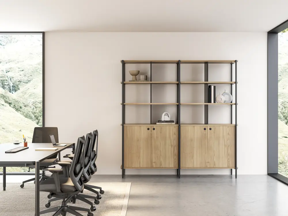 FLEX Cabinet shelving in a finished space