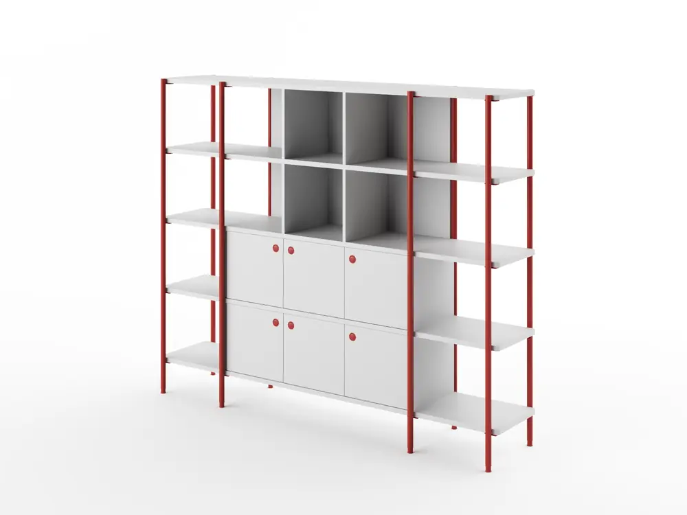 FLEX Collaborative island cabinet, shelving, storage furniture