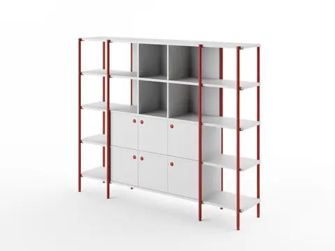 FLEX Collaborative island cabinet, shelving, storage furniture
