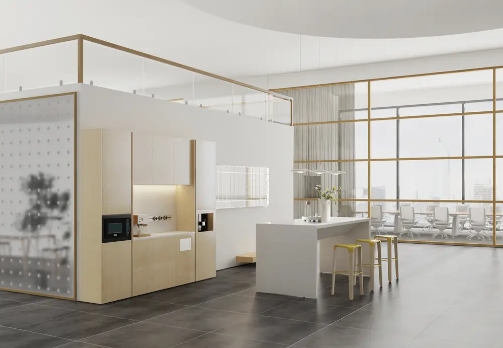 Gino cabinet in a finished space
