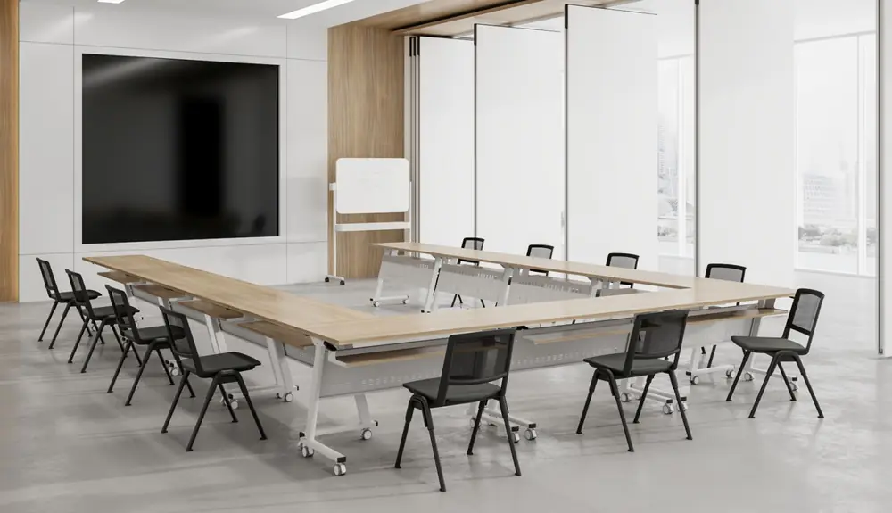 Doki table in a finished space