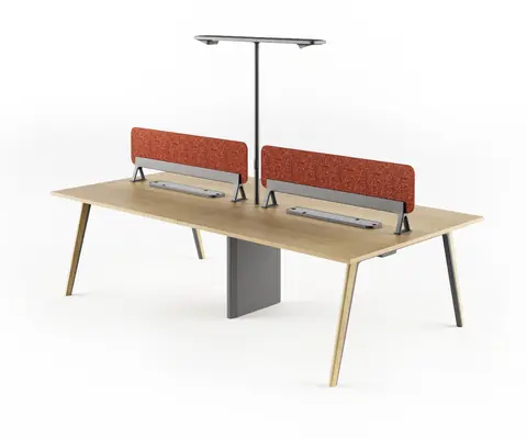DUAL, desk, workstations furniture