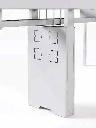 Enclosed power tray to floor box, power supplie, workstations furniture